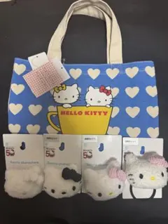 キティランチトートバック　全色マスコットクリップ、ポニーバラ売り可