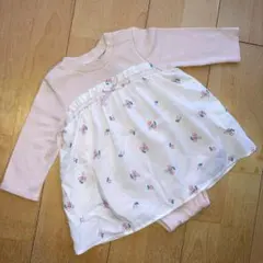 プティマイン petit main ロンパース 長袖 トップス ８０