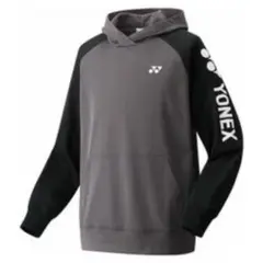 YONEX フード付きスウェットパーカー　グレー/ブラック　Ｓサイズ