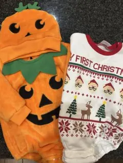 ハロウィン、クリスマス服（帽子付き）
