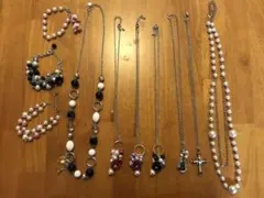 ハンドメイド　ネックレス&ブレスレット