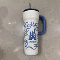 ⭐️日本未発売⭐️スターバックス ディズニー お城リボン柄　ブルー　タンブラー