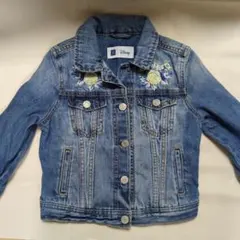 GAP デニムジャケット ベル刺繍 キッズS 120cm ディズニー