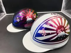 コルク半カスタム 富士日章 三つボタン ブラックホワイトラメ