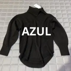 【新品未使用】　ニット　ブラック　厚手ニット　AZUL MOUSSY