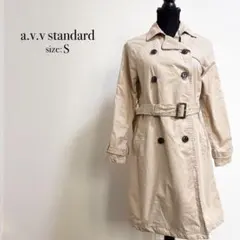 a.v.v standard トレンチコート Sサイズ ベージュ ダブルボタン