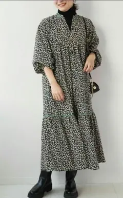 ジャーナルスタンダードレサージュ パネルマキシワンピース チャイロ 