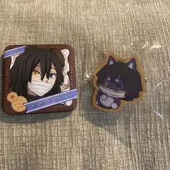鬼滅の刃 バレンタイン2029 缶バッジ　アニマルクッキーバッチ　伊黒小芭内