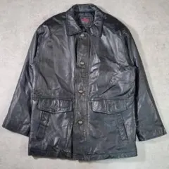 【美品】90s ヴィンテージ D’HOMME A 革ジャン　羊革 レザー M