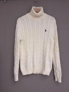B*g様 ラルフローレン ケーブル　ニット　セーター　タートル　S 現行　QR