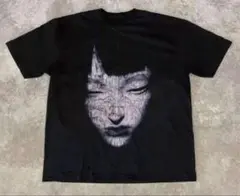 レア】黒の顔プリントTシャツ archive y2k - メルカリ