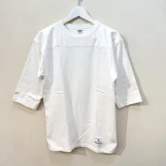Champion バータグ 復刻 フットボール Tee T Shirt S 白