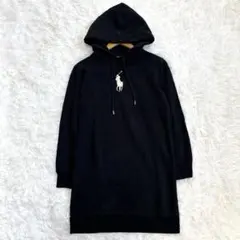 【現行タグ✨️】ポロラルフローレン パーカー ビッグポニー 裏起毛 ブラック M