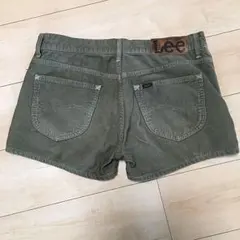 コーデュロイショートパンツ カーキ色