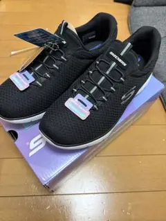 SKECHERS メモリーフォーム ブラック 24.5cm スケッチャーズ