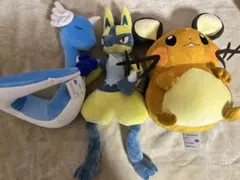 ポケモン　ぬいぐるみ　プライズ　デデンネ　ルカリオ　ハクリュー　タグ付き