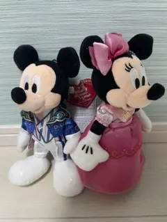 ディズニー ぬいぐるみバッジ トータリーミニーマウス バレンタインナイト