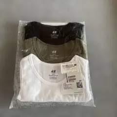 H&M オーガニックコットン Tシャツ 3枚セット 120〜130㎝