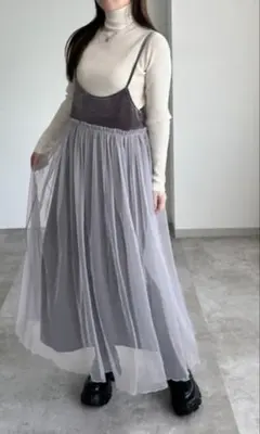 apres jour mignonベロアチュールワンピース　zozotown限定