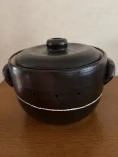 最終セール　石焼き芋用 土鍋 陶器製 焼き石付きのサムネイル