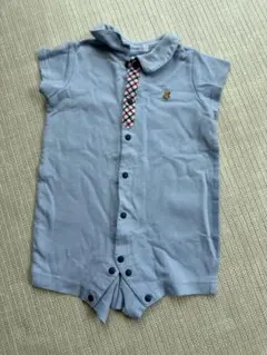 【familiar】 ロンパース 70cm ライトブルー