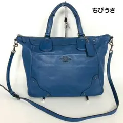 COACH コーチ 2way レザー ショルダーバッグ ビジネス レディース