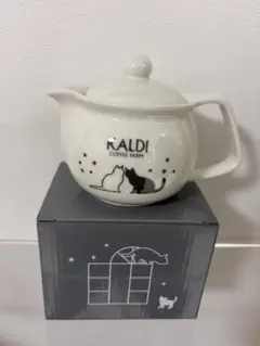 ☆☆みみこ様専用☆☆ ※未使用※KALDI 猫の日 ティーポット 箱付き