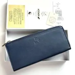 【新品】kissora キソラ ムーミンL字ファスナー長財布 ダークネイビーのサムネイル