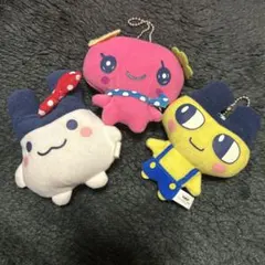 レトロ☆たまごっちボールチェーン付きぬいぐるみ3個セット 当時物