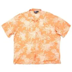 90s ビンテージ ポロラルフローレン CLAYTON レーヨン 開襟 シャツ