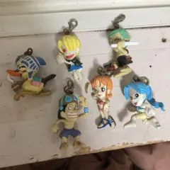 ワンピース フィギュアストラップ 6個セット キーホルダー