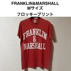 FRANKLIN & MARSHALL Mサイズ Tシャツ フロッキープリント