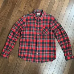 赤ネルシャツ　赤チェックシャツ