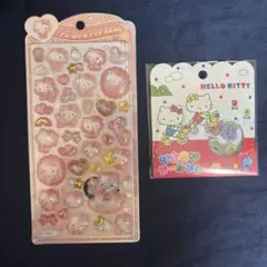 ハローキティ うるちゅるポップシール おはじきシール 2枚セット