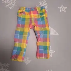 Moujonjon チェック柄パンツ 95cm未満