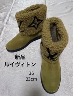 新品未使用店舗試着のみ スノードロップラインアンクルブーツ 36