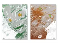 僕のヒーローアカデミア ヒロアカ 原画展 A2アートポスター 爆豪勝己 緑谷出久