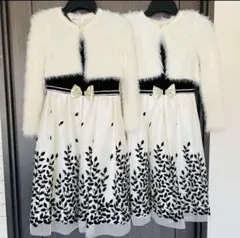 さくらんぼ様専用【美品】フォーマルドレスセット 2着+カーディガン 双子 140