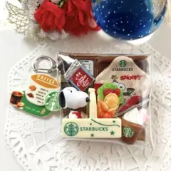 ガチャ詰めポーチ☆Cafeセット☆ポーチ，キーホルダー，チョコレートドール