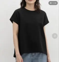 ハニーズ　【ハニさら・接触冷感・ＵＶカット・遮熱】後切替フレンチ袖Ｔシャツのサムネイル
