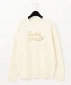 新品未使用　グレースコンチネンタル　ビジューロゴニットトップ36