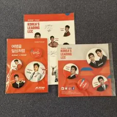 東方神起 JEJUair コラボ 缶バッジ ステッカーセット