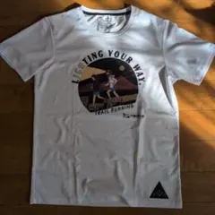 milestone STAMP トレイルランニング Tシャツ ホワイト