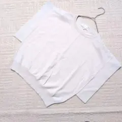 【美品】ロペピクニック フレンチスリーブニット サマーニット ベージュ 38