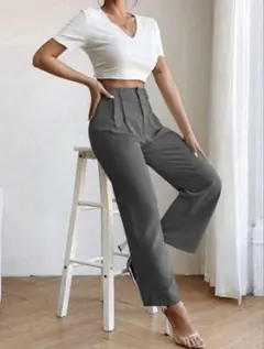 低身長 カジュアルパンツ