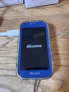 【美品】キッズ携帯　docomo SH-03M 青色 携帯電話 本体セット
