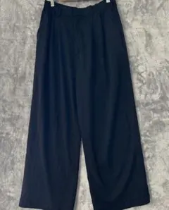 cepo 黒 ワイドパンツ セポ　シンプル　無地　レーヨン　ブラック