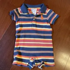 Ralph Lauren ストライプロンパース 6M