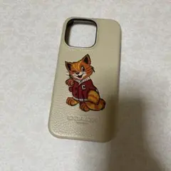 COACH iPhone16Proケース 猫 キャット ベージュのサムネイル