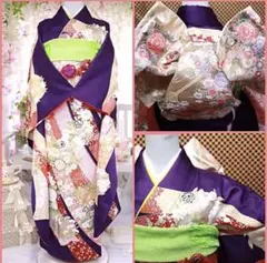 セール㊗️光沢感 熨斗文様 高級感のある振袖 袋帯2点セット✨